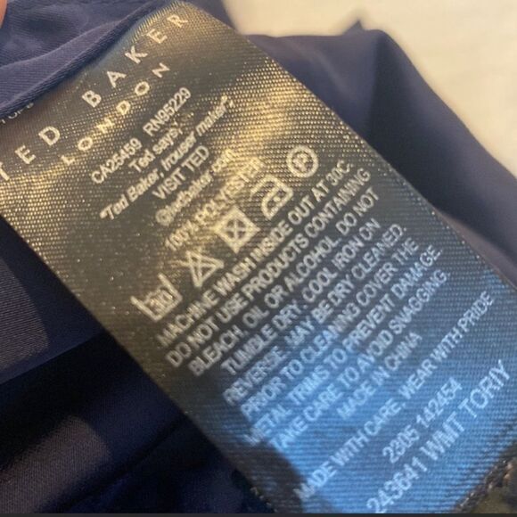 TED Baker Trouser Dressy Torily High Waisted Trousers 
Draw string Slacks NWT - Picture 7 of 15